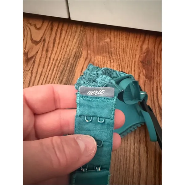Aerie Teal Lace Underwire Bra Size 32C - Image 3