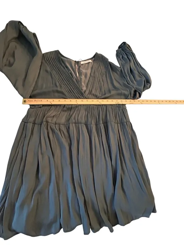 NWT Mustard Seed Dress Sage Green Size S Boho Romantic - Image 5