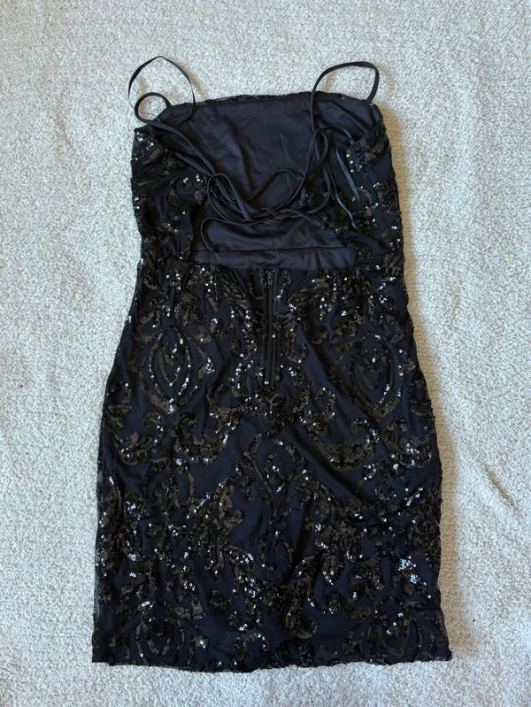 Windsor Black Sequined  Dress - Image 3