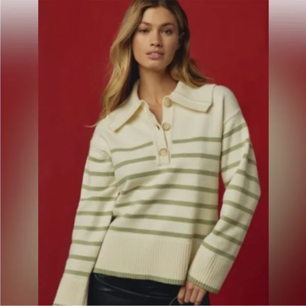 Anthropologie‎ Maeve Henley Pullover Sweater size M - Image 3