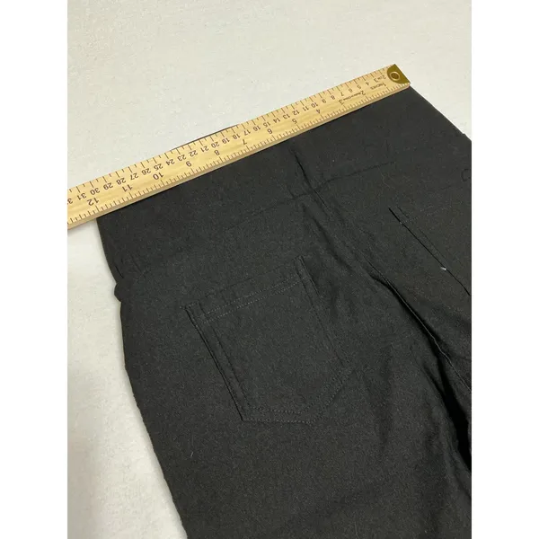 Yilakeni Womens XL XXL Black Lace Pants High Waist 3 Button Straight Leg NWT - Image 6