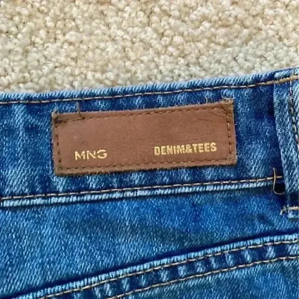 Mng by mango super high waisted jean shorts - Image 3