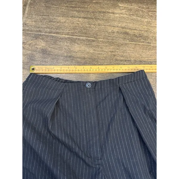 Free People Striped Pleated Wide Leg Pants Black Size Large $148 - Image 11