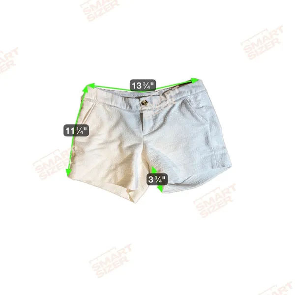 Lilly Pulitzer‎ White Textured Shorts Women's Size 2 Button Fly Casual Summer - Image 8