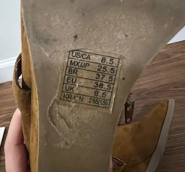 Forever 21 Tan Wedge Boots Size 8.5 US - Image 8