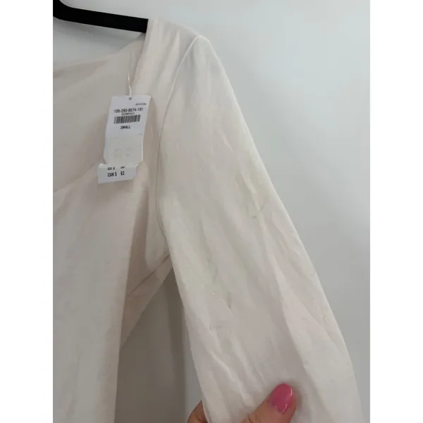 Abercrombie & Fitch Bodysuit Womens Small White Sweetheart Neck Long Sleeve NWT - Image 10