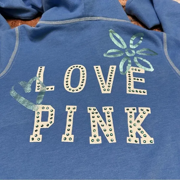 Victorias Secret PINK Sweatshirt full zip Hoodie Jacket Size S/P - Image 4