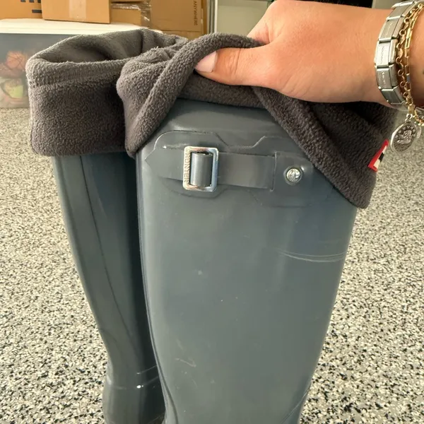 Hunter Gray Tall Rain Boots - Image 2