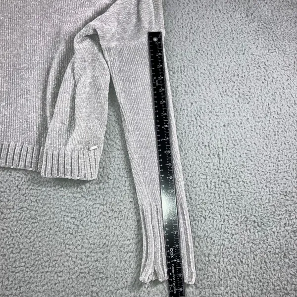 Hollister Chenille Sweater Women Small Oversized V Neck‎ Chunky Soft Cozy - Image 5