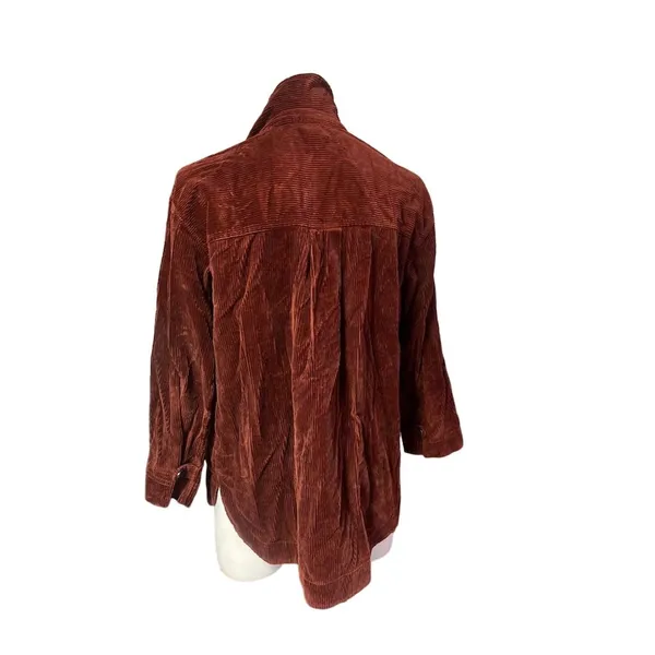 Madewell Women's Corduroy Shirt-Jacket XS Rustic Red Casual Button-Front - Image 5