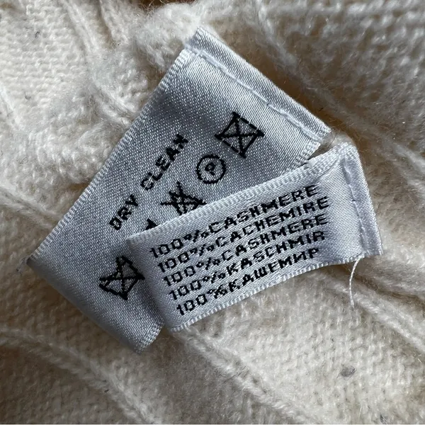 Ralph Lauren Black Label Circle Cable Knit Cardigan 100% Cashmere - Image 6