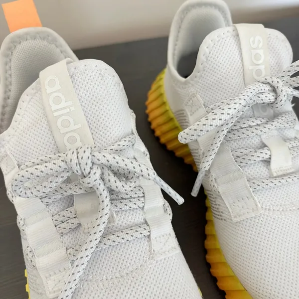 Adidas Sneaker Kaptir Flow 6 White Yellow Orange Gradient Chunky Mesh Athletic - Image 10