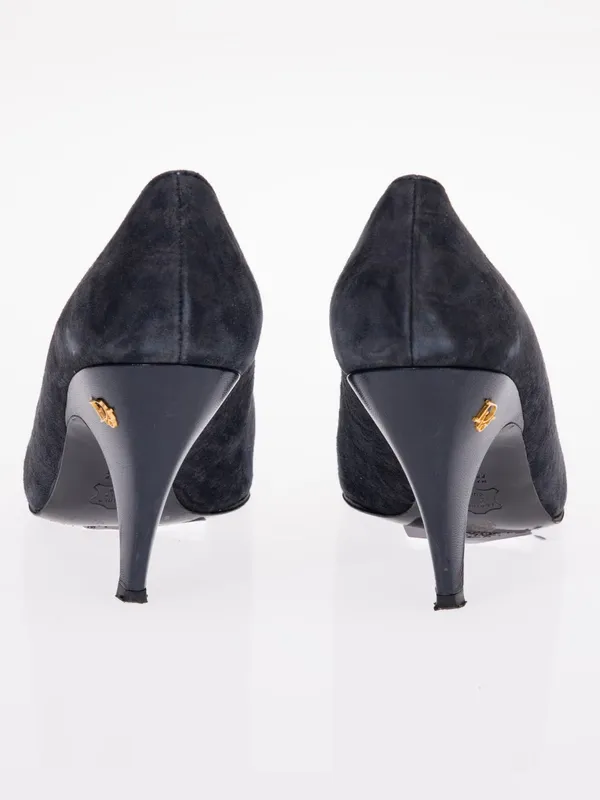 Christian Dior Souliers vintage white kitten chunk heels pink & purple bow - Image 4