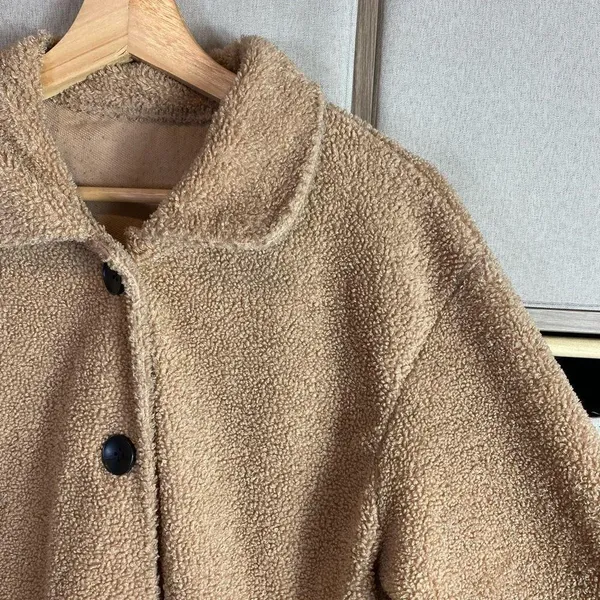 Tan teddy Shacket  - Image 2