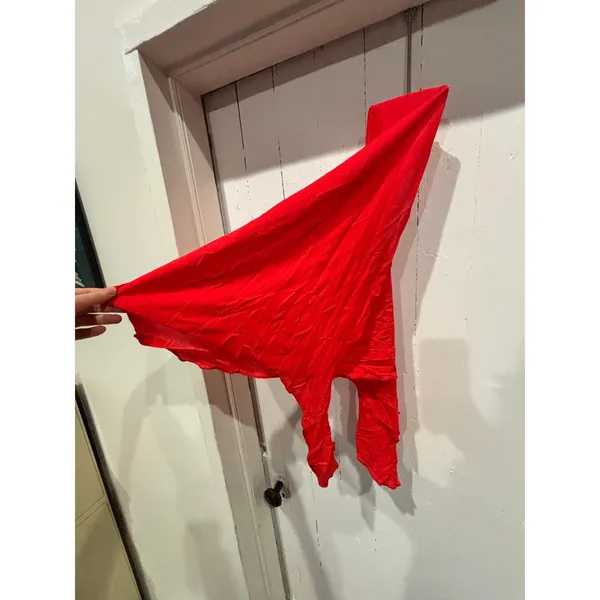 Red Scarf Shoulder Shawl - Image 2
