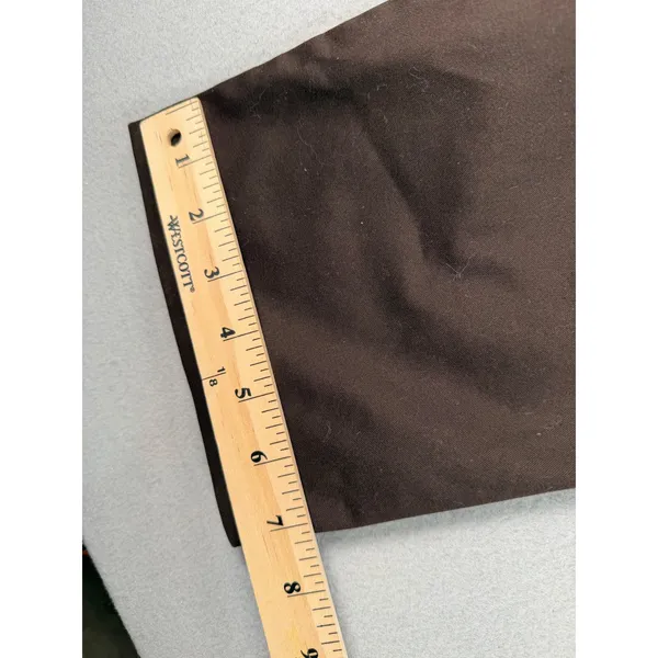 Y2K Lee Womens Brown Wrinkle Free Straight Leg Chino Pants Size 4 Medium - Image 6