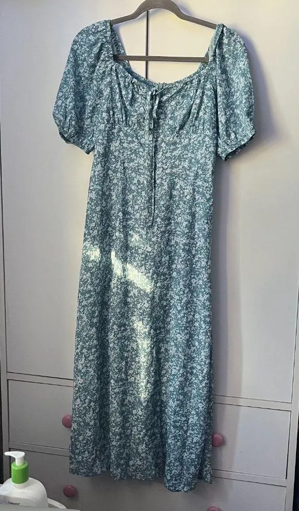 Amazon Floral Green Midi Dress - Image 2