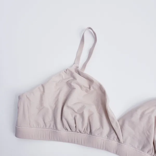 Skims Cream Unlined Mesh Bralette - Image 2