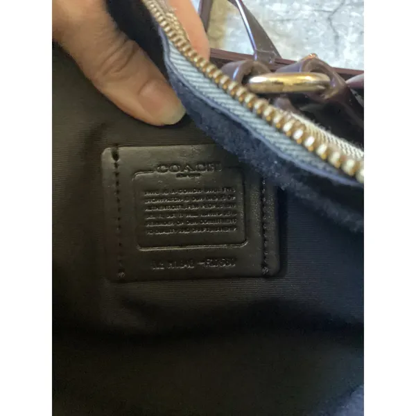 Coach Kelsey Satchel Signature Jacquard Canvas Brown Crossbody Bag F27580 - Image 4