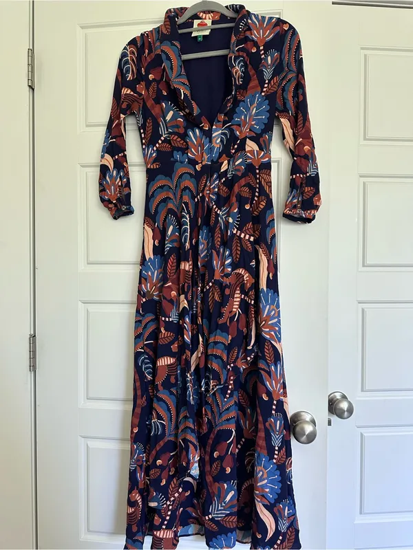 FARM RIO ABlue Nature Beauty Maxi Dress - Image 2