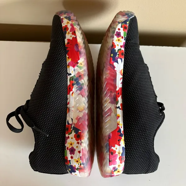 NOBULL Women's Black Daisy Floral Trainer Sneakers Size 9 - Image 6
