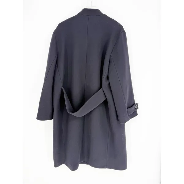NWT ZARA ZW‎ Collection Black Wool Blend Coat Women's M Quiet Luxury - Image 3