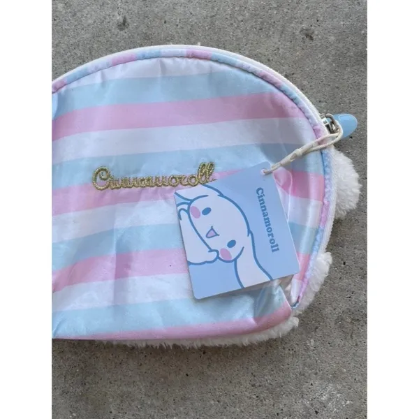 SANRIO CINNAMOROLL Miniso Exclusive Zip Bag White Blue RARE NWT - Image 7