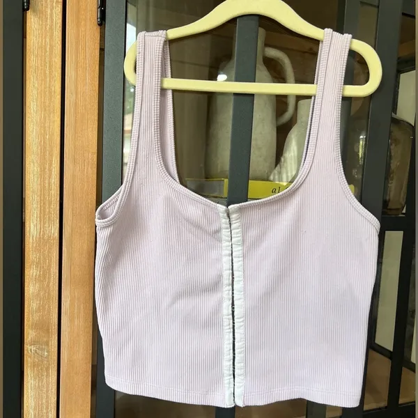 Abercrombie Tank ribbed seamless hook-and-eye corset scuba pastel - Image 2