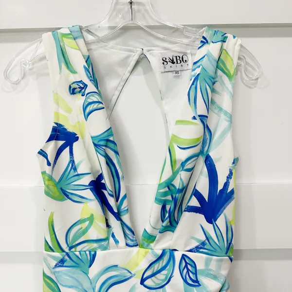 Sabo Skirt Deep Plunging Dress - Image 7