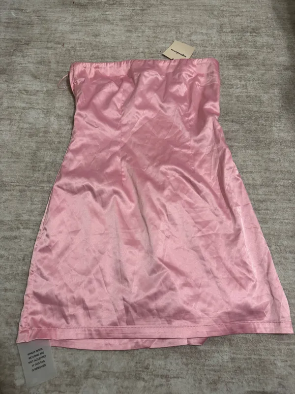 Superdown Strapless pink mini dress size small new with tags - Image 2