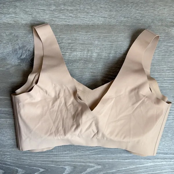 Honeylove V-Neck Bra in sand large - Image 3