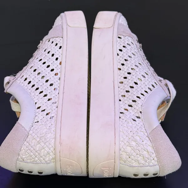 Joie Woven Platform Sneakers Womens 38.5 US 8.5 Basket Wear Flatform Lace Up Shoes - Image 12