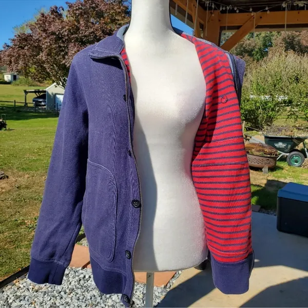 BANANA REPUBLIC cotton contrast utility jacket L - Image 3