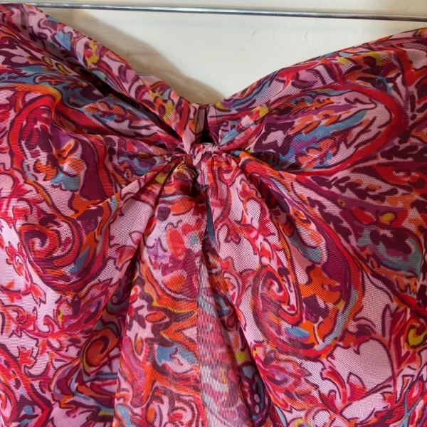 Lauren Ralph Lauren Red Paisley Swimsuit Size 10‎ - Image 3