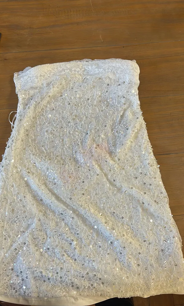Edikted white sparkly dress  - Image 5
