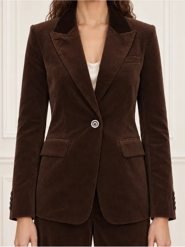 Veronica Beard Capucine Dickey Brown Corduroy Blazer Jacket Size 2 NWT - Image 14
