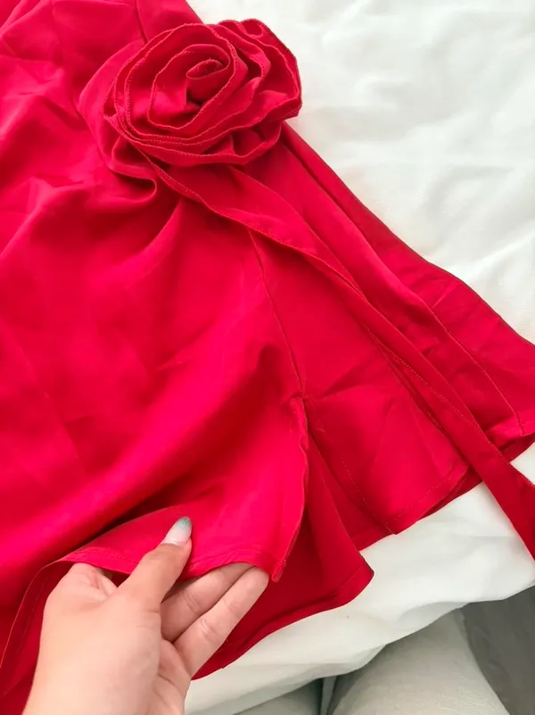 Shein Red Satin Dress Slip - Image 5
