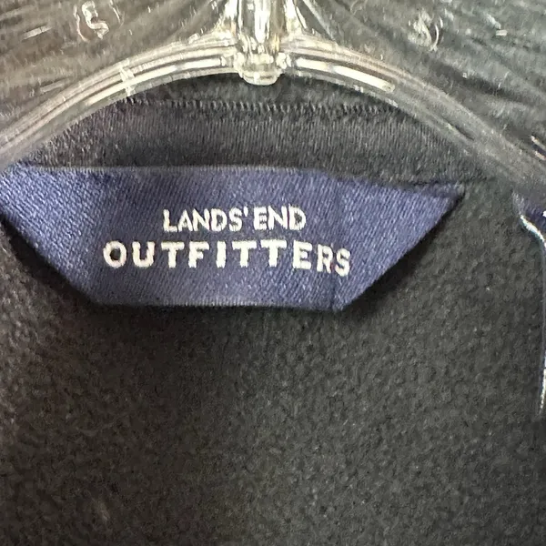 Lands End Outfitters Womens Black Fleece Full Zip Mock Neck Vest XL - Image 2