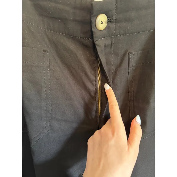 Anthropologie Maeve The Colette Magic Fabric Crop Wide-Leg Pants size 34 - Image 4