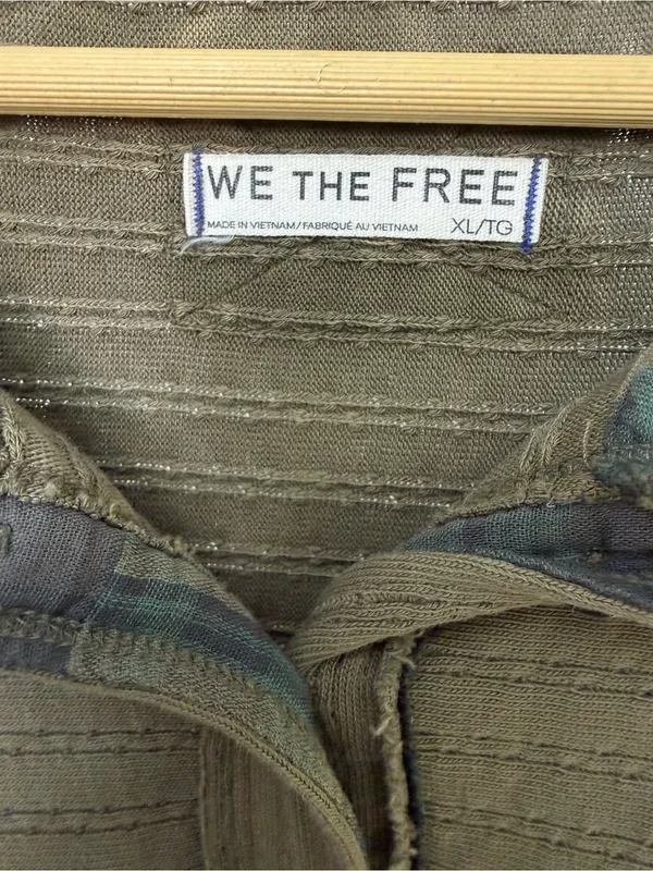 We The Free Camden Henley Sweatshirt Size XL in Laurel Oak Green - Image 5