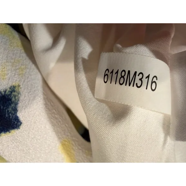 Katherine Kelly‎ Kennedy Dress 6 Yellow Floral Halter Sheath Seaside Breeze NWT - Image 10