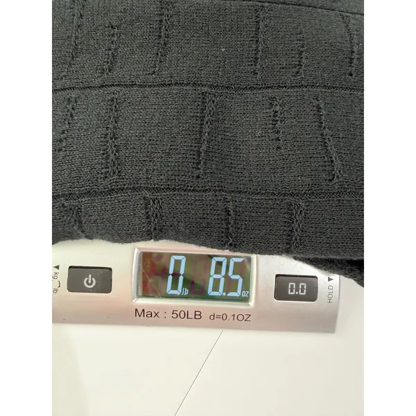 Raey Black Organic Cotton Textured Pointelle Crochet Knit Sweater‎ Dress Italy - Image 8
