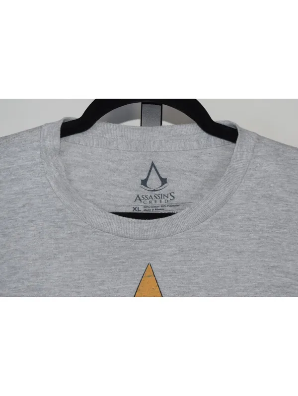 Assassin's Creed Graphic T-Shirt XL Gray Gaming Logo Tee Video Gamer - Image 2