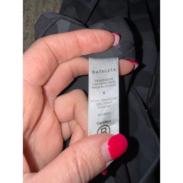 Athleta Salutation Camo Jogger Women‎ Small Black Grey Excellent High Waist - Image 6