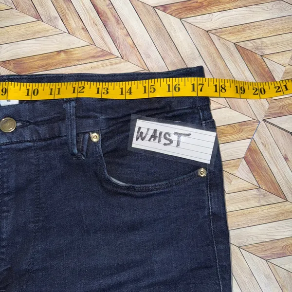 Good American Jeans Dark Wash Denim 15 Curvy‎ Fit Skinny Leg Scandi Girl Stretch - Image 5