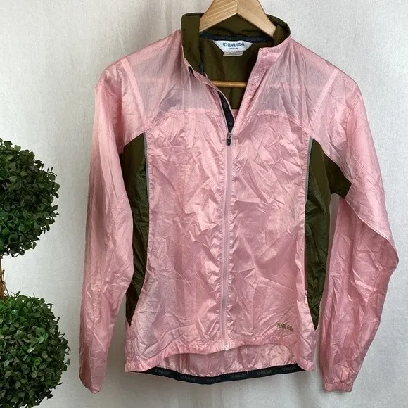 Pearl Izumi Women's Pink Zip Up Light Weight Bicycle Cycle Jacket M - Image 2