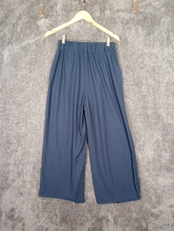 Halara Flex High Waisted Pocket Wide Leg Waffle Work Pants Harbor Ink Womens S/P - Image 5