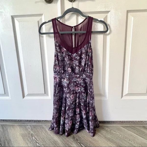 Kimichi blue UO floral rose purple sweetheart dress - Image 5