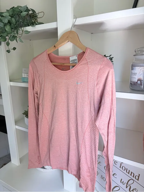 Nike Women's Coral Long-Sleeve Athletic Top - Image 2