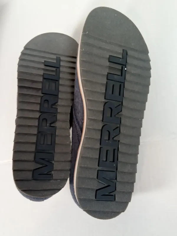 Merrell Womens Juno Clog Wool & Fur Blue Clogs Slip On Comfy Winter Size 10 - Image 7